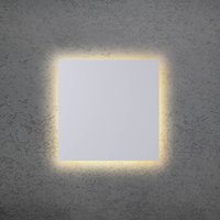 Escale BLADE Q LED wall light, white, 34 x 34 cm, metal, dimmable