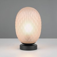 Trio Lighting Facette table lamp, amber, height 29 cm, glass, E27