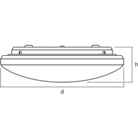 OSRAM LED-taklampa ORBIS PURE, vit, Ø 40 cm, 24 W
