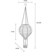 Globo LED-solcellslampa 36136B Varmluftsballong, färgglad, plast