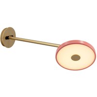 UMAGE LED-vägglampa Asteria Long, rosé, 42 cm, stickpropp