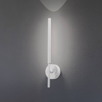 TK Lighting LED-vägglampa Focus, vit 46,5 cm metall 2 lampor justerbar