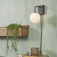 IT´S ABOUT ROMI IT'S ABOUT ROMI Carrara wall lamp black/marble