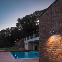 SLV Eskina Spot Sensor LED outdoor wall lamp, Anthracite, CCT, IP54