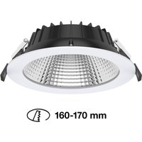 The Light Group SLC Shift LED recessed spotlight Ø19cm CCT, white
