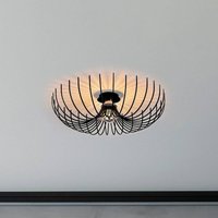 Opviq Plafonnier Aspendos N-639, noir, métal, Ø 56 cm