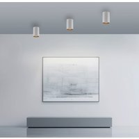 PURE lampa sufitowa LED do łazienki Point, biała, Ø 6 cm, metal, IP44