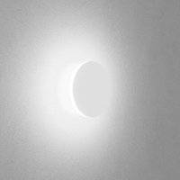 Egger Licht EGG DLS vägglampa Orbit, vit, Ø 12,5 cm, aluminium, 2.700 K