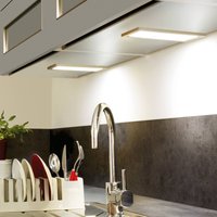 Hera Lampe sous meuble LED Sky en acier inoxydable 3 000 K