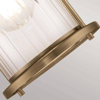 QUOIZEL Applique murale Riggs IP44, laiton vieilli, à 1 lampe