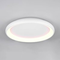 Trio Lighting LED-taklampa Cardona, Ø 75 cm, matt vit, metall, CCT