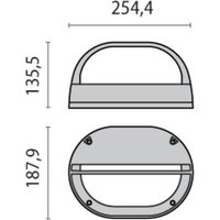 Performance in Lighting Applique d'extérieur EKO avec écran anthracite