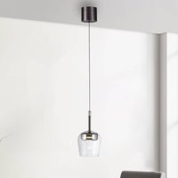 Q-Smart-Home Paul Neuhaus Smart LED hanging light Q-Kon silver-coloured Ø 21 cm