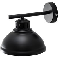 Luminex Applique murale Sven, noir-doré, Ø 21 cm, acier