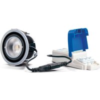 DOTLUX MULTIsun LED recessed light, angular chrome