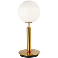 Viokef Jolin table lamp with a spherical glass lampshade