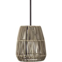PR Home Außenhängelampe Saigon, grau, Ø 18 cm, Kabel 2,5m