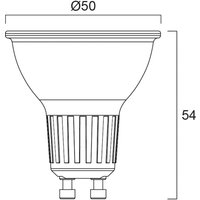 Sylvania PLATINUM RETRO ES50 GU10 reflector LED bulb, 2 W, 4,000 K, 360 lm, 36°