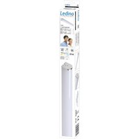 Ledino LED bathroom wall light Lind IP44 4,000 K chrome/white