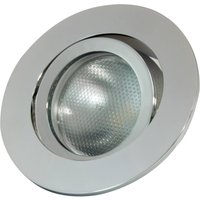 MEGATRON Decoclic GU10/GU5.3 LED recessed spotlight, round, silver