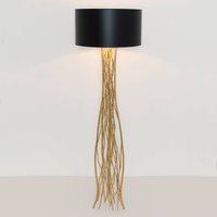 Holländer Capri floor lamp in black and gold