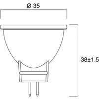 Sylvania LED-lampa RETRO, GU4 MR11, 4 W, 830, 345 lm, 36°