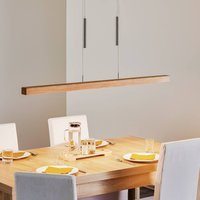 HerzBlut Leonora hänglampa Down 121 cm ek natur