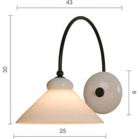 Menzel Provence La Maison wall light  white