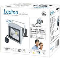 Ledino Benrath NB LED spotlight, emergency lighting with rechargeable battery