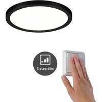 Paulmann Areo panel 3stepdim svart Ø17,5cm 4 000 K