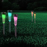 Globo 5-pack solarlampor Navin med RGB-färgväxel