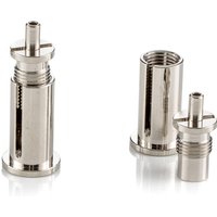 GLOBAL Kit fixation au plafond pour rail triphasé, nickel