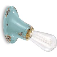 Ferroluce Vintage-style wall light C115 turquoise