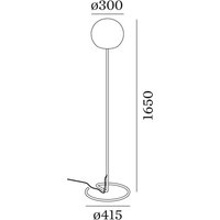 Wever & Ducré Lighting WEVER & DUCRÉ Dro 3.0 Golvlampa svart och vit