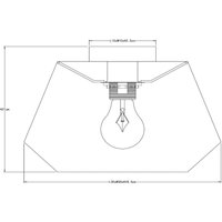 Lucide Plafonnier Jessica, noir, Ø 30 cm, coton