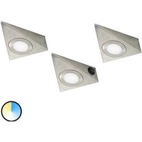 Evotec Lampe sous meuble LED triangulaire CS, set de 3 pièces