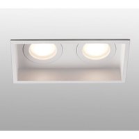 FARO BARCELONA Lampe encastrable Hyde, 2 lampes IP44 en blanc