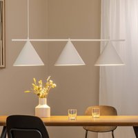 Eko-Light Capital hänglampa, vit, 3 lampor, Ø 32 cm, GX53