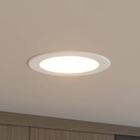 Prios LED-inbyggnadsspot Rida, vit. Ø 15 cm, CCT, IP44