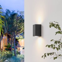 Prios applique Irfan angulaire noire 15,5 cm