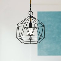 EGLO Cottingham hanging light, cage, 1-bulb