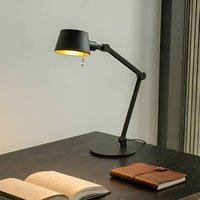 Lucande bordslampa Silka, 93 cm, svart, justerbar, E27