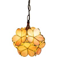 Clayre&Eef Suspension 5LL-6093 au style Tiffany, rose