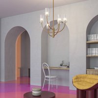 Maytoni Arco hänglampa med 3 glasskärmar