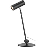 Markslöjd Arlo LED table lamp, black, iron, height 52.8 cm, dimmable.