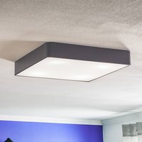 Argon Oro taklampa i stål och glas, grå, 45cm