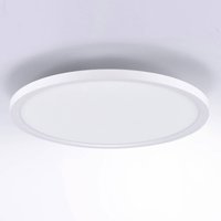 JUST LIGHT. GmbH Plafonnier LED Flat CCT, Ø 40 cm, blanc