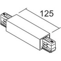 Ivela central power feed LKM DALI, white, 3-phase, plastic