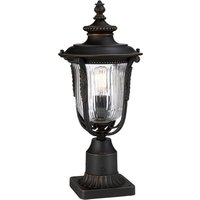 Elstead Potelet Luverne à verre rainuré