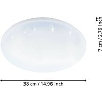 EGLO connect Totari-Z ceiling lamp, Ø38cm, 19W, crystal effect